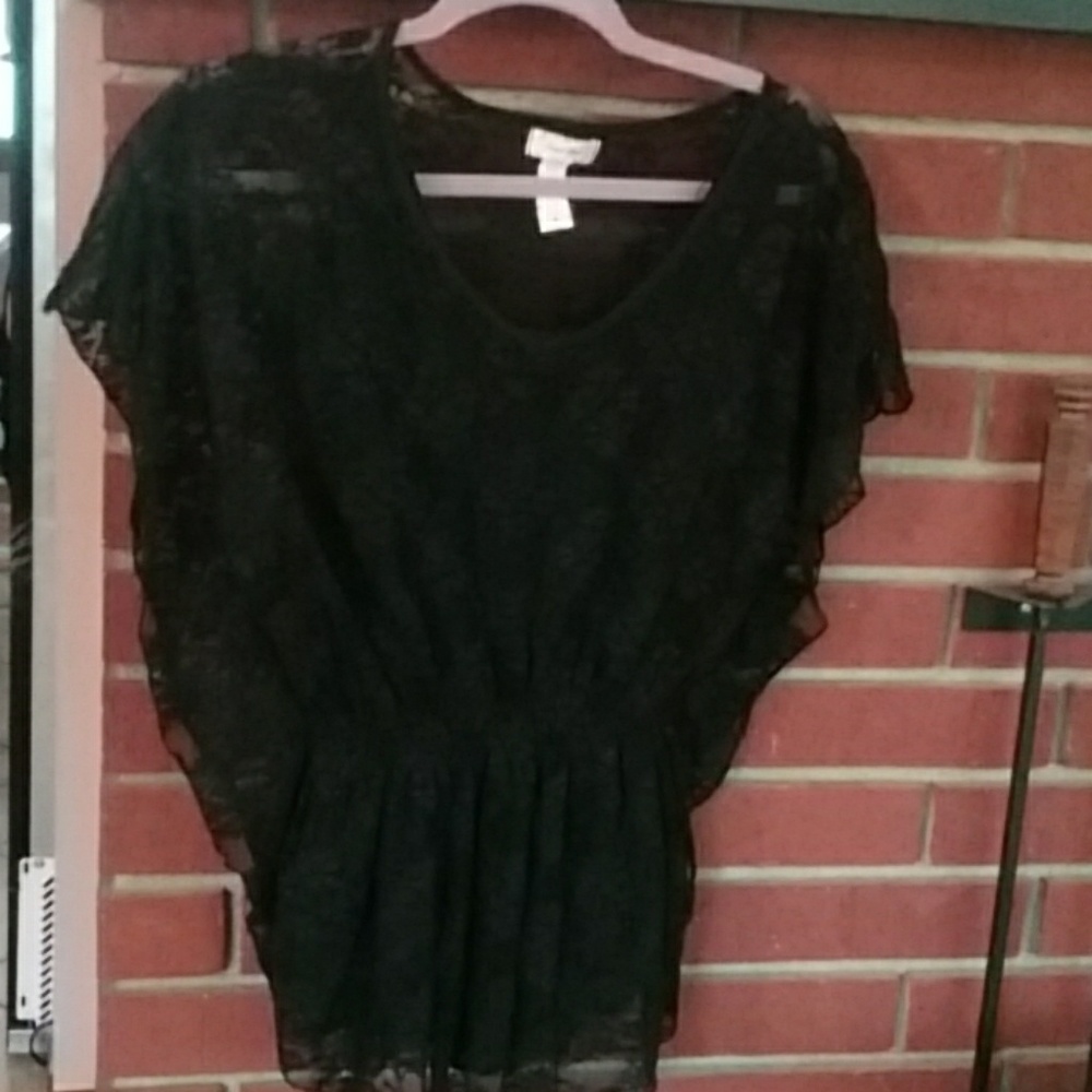 Casual land lace butterfly top